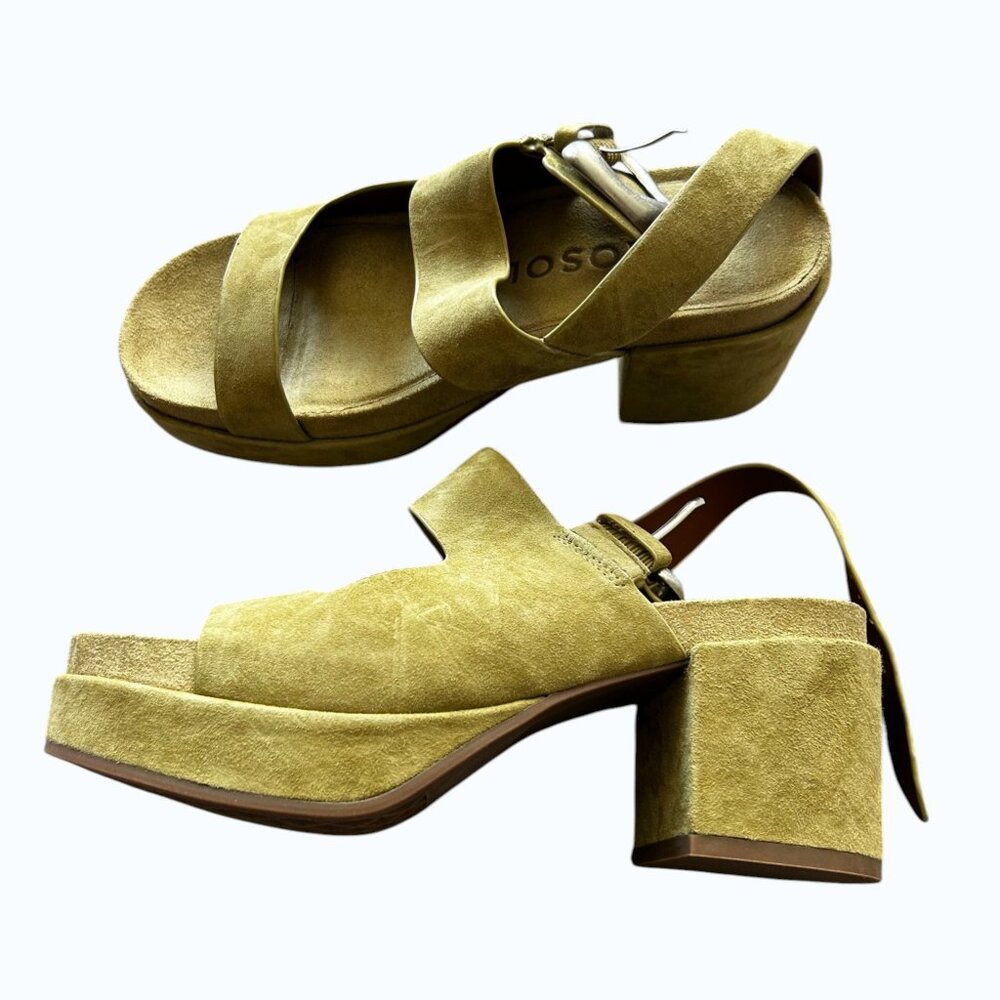 Aerosoles Clarkson Suede Platforms — Olive Branch